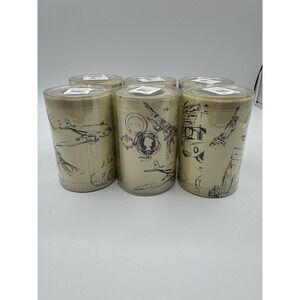 NEW Vintage Pottery Barn Paper Travel Garland 4" Wide X 12.5 Feet Lot Of 6